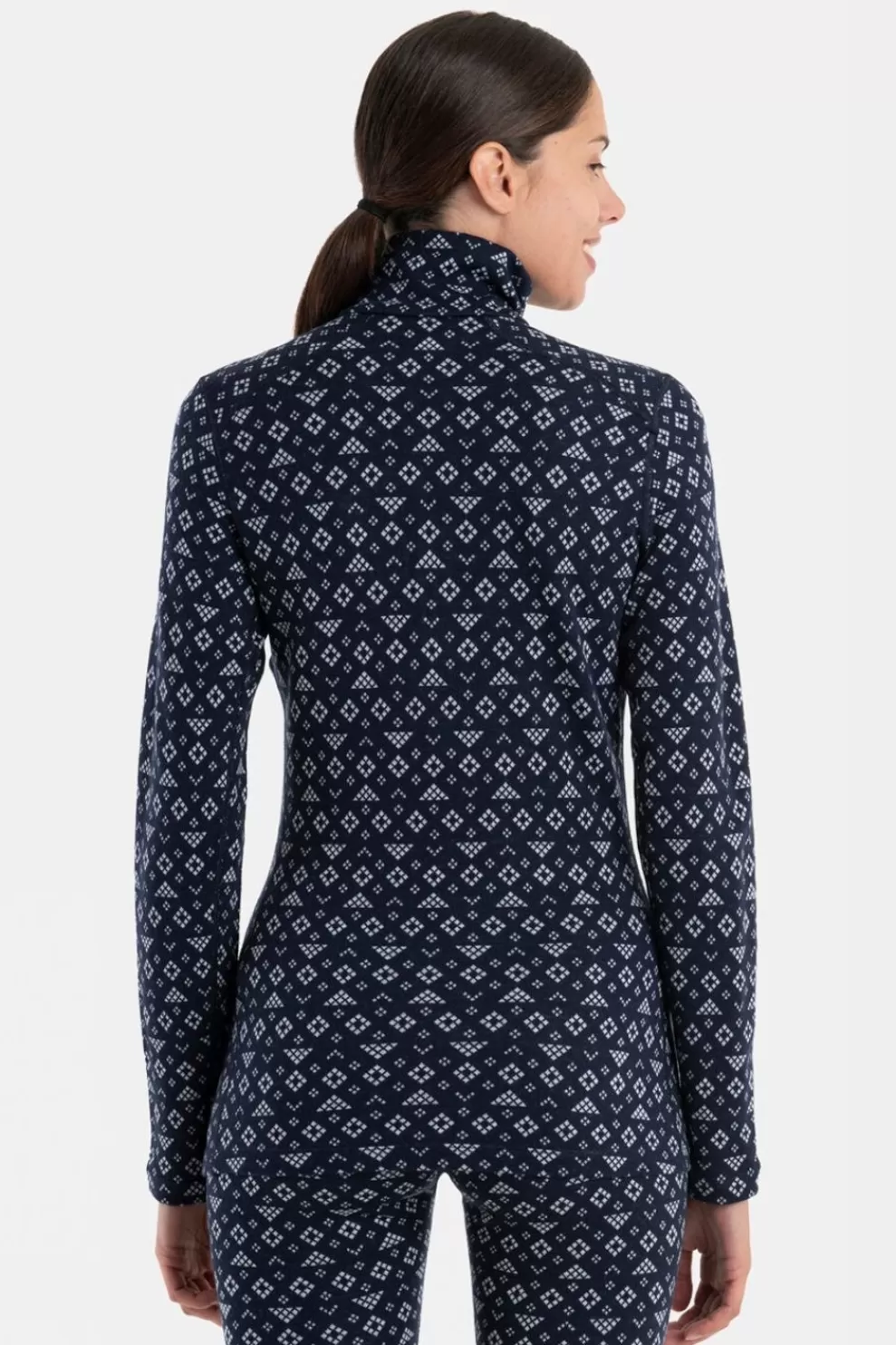 Icebreaker Womens 260 Vertex Long Sleeve Half Zip Baselayer - First Snow<Women Base Layer Tops