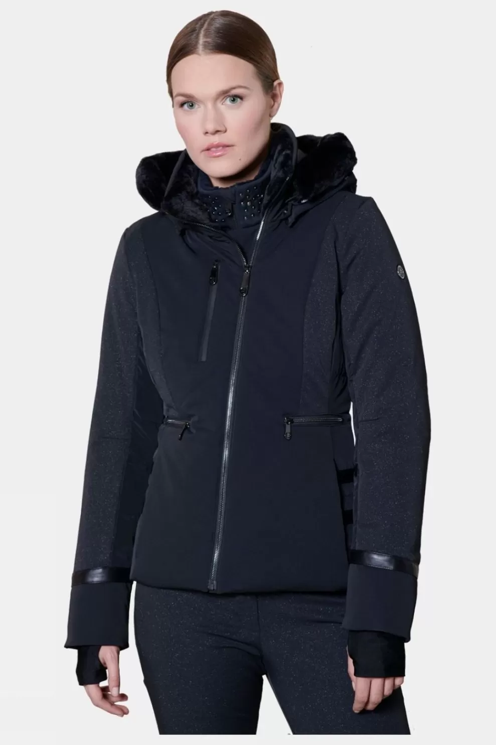 Poivre Blanc Womens Heidi Faux Fur Jacket<Women Down Jackets