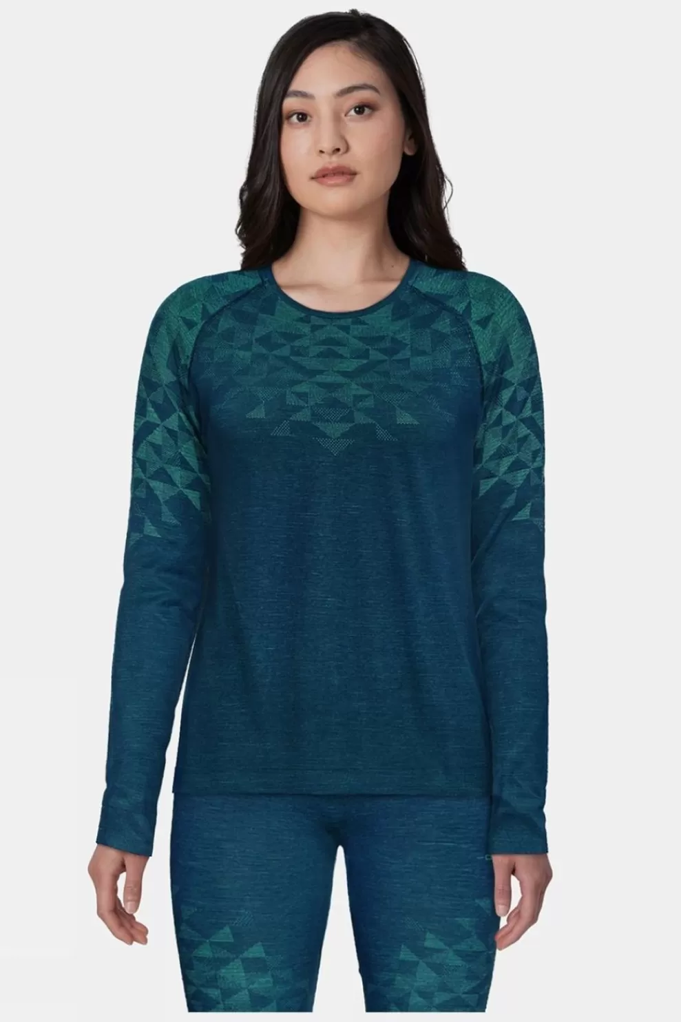 Odlo Womens Kinship Performance Wool Warm Long Sleeve Baselayer Top<Women Base Layer Tops