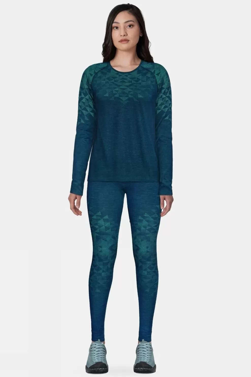 Odlo Womens Kinship Performance Wool Warm Long Sleeve Baselayer Top<Women Base Layer Tops