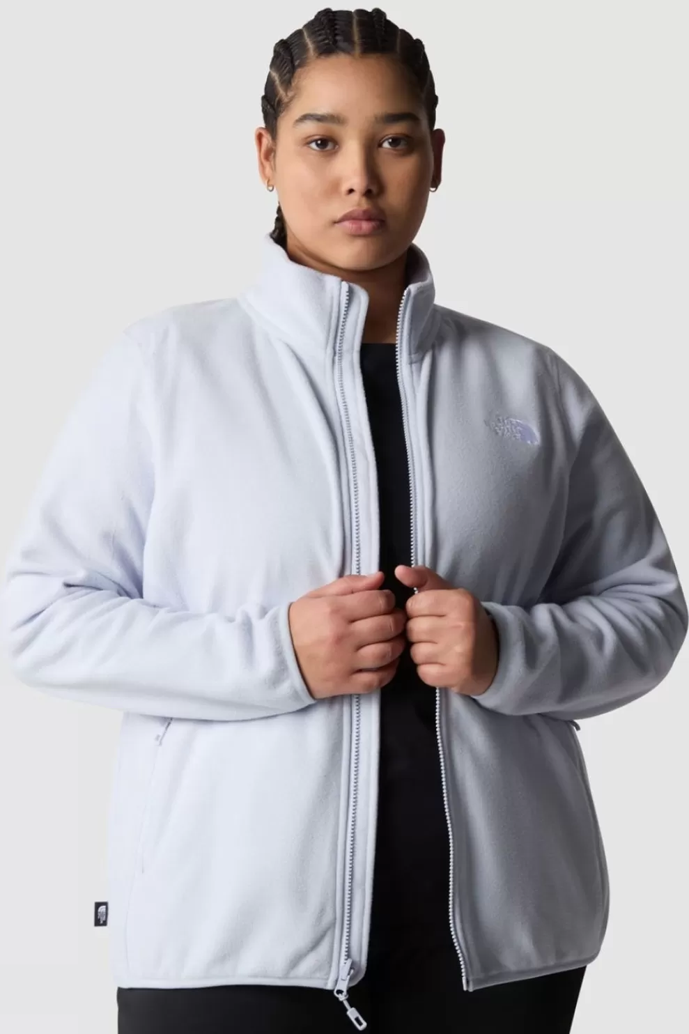 The North Face Womens Plus Size 100 Glacier Full Zip Fleece<Women Fleeces + Mid-Layers