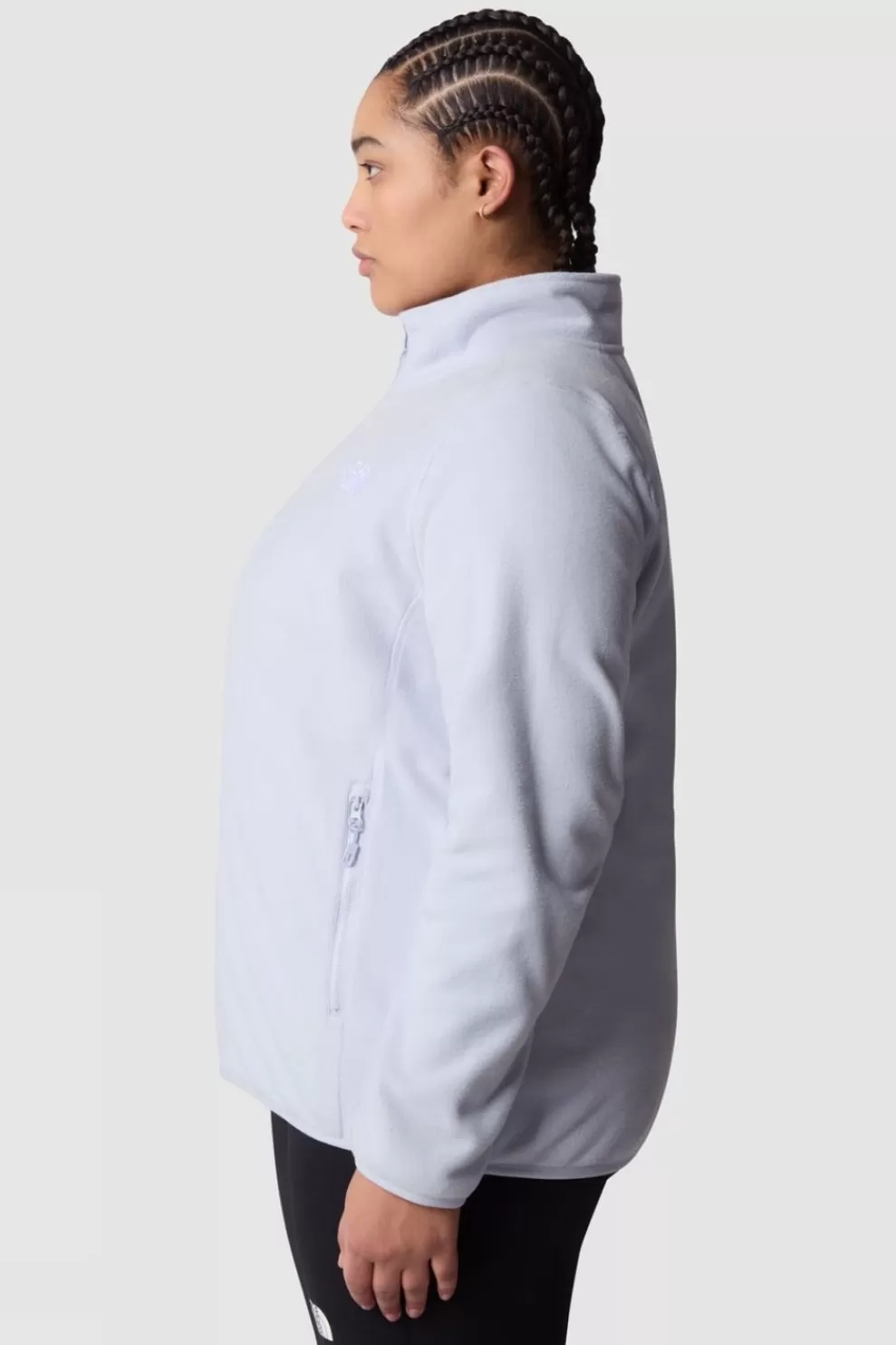 The North Face Womens Plus Size 100 Glacier Full Zip Fleece<Women Fleeces + Mid-Layers