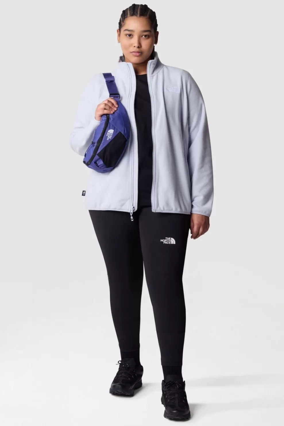 The North Face Womens Plus Size 100 Glacier Full Zip Fleece<Women Fleeces + Mid-Layers