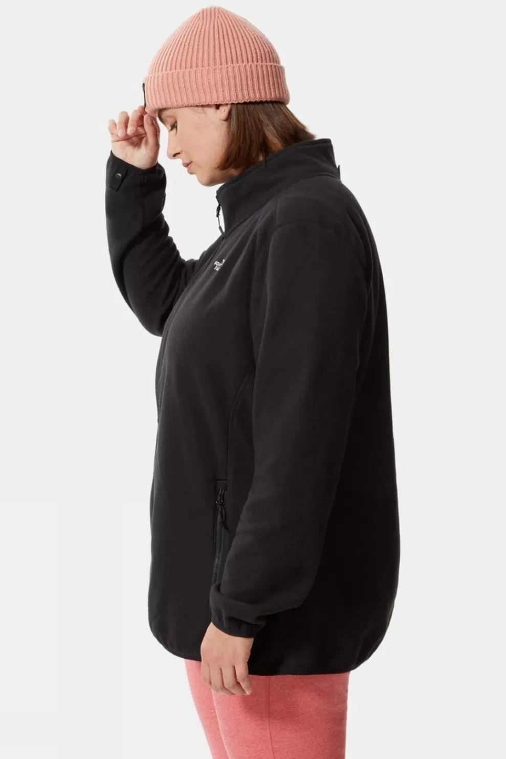 The North Face Womens Plus Size 100 Glacier Full-Zip Fleece Jacket<Women Fleeces + Mid-Layers