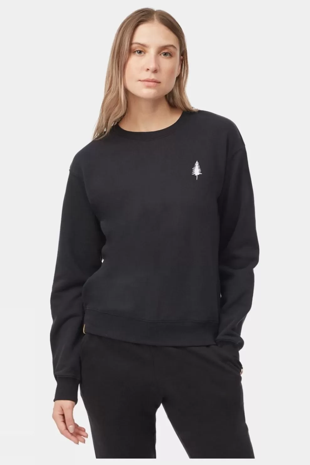 Tentree Womens Treefleece Golden Spruce Crew Sweater<Women Hoodies + Sweats